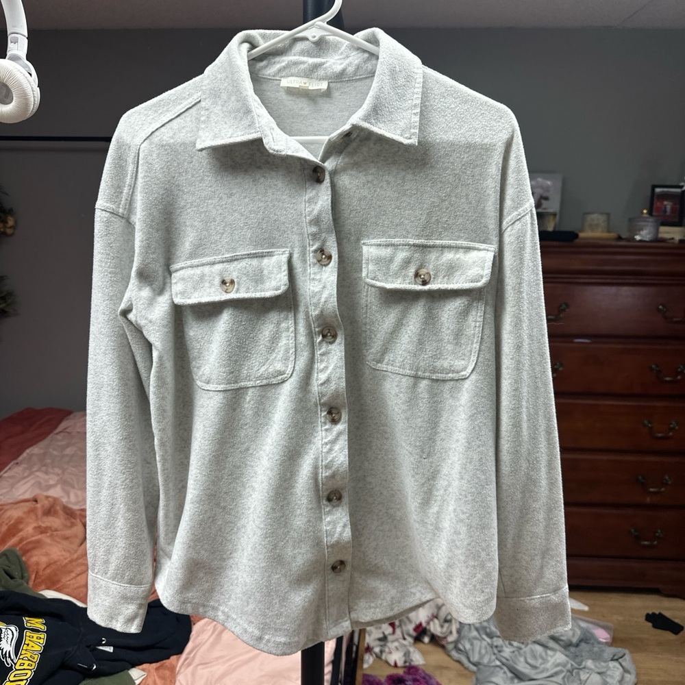 Ultra Flirt Light Gray Shirt